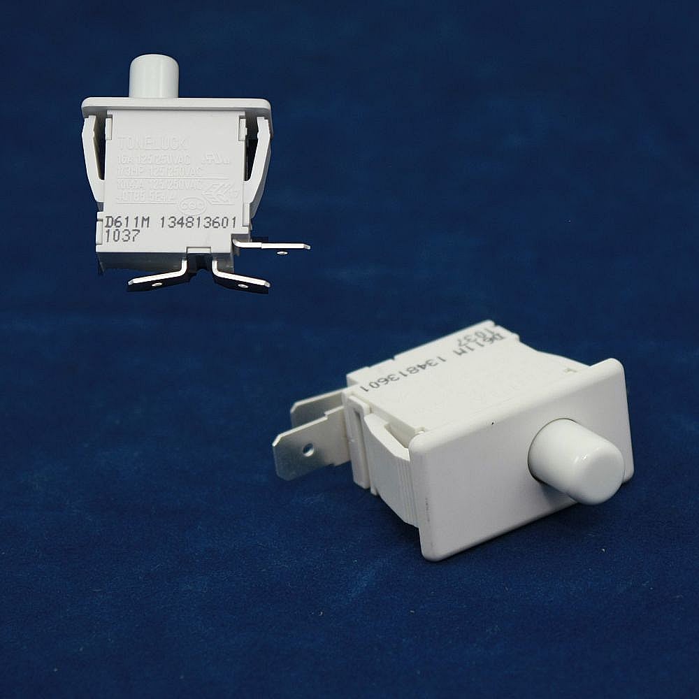 Part #134813601, Dryer Door Switch (Replaces 131843101) / 4.55 x 4.20 x 1.15