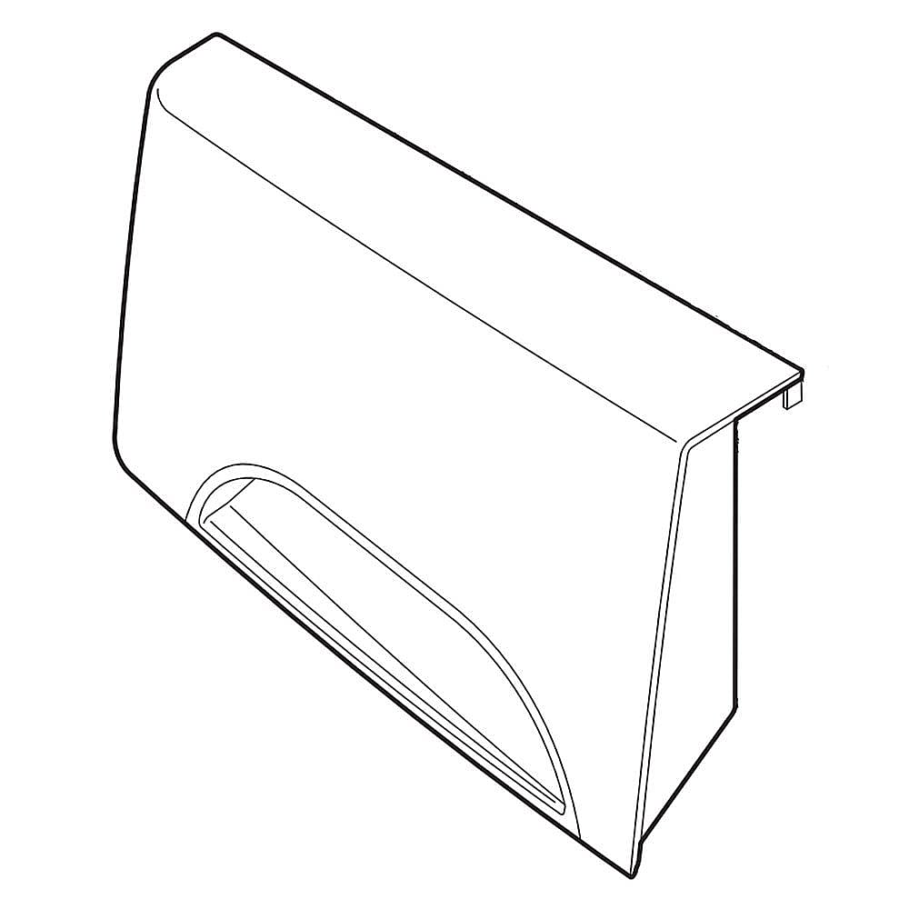 Frigidaire Part #137316710, Washer Dispenser Drawer Handle (White) | 15.45 x 7.45 x 4.40