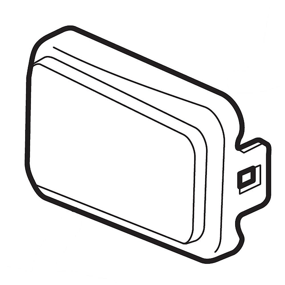 Kenmore Part #137320700, Dryer Window | 1.75 x 0.80 x 0.65
