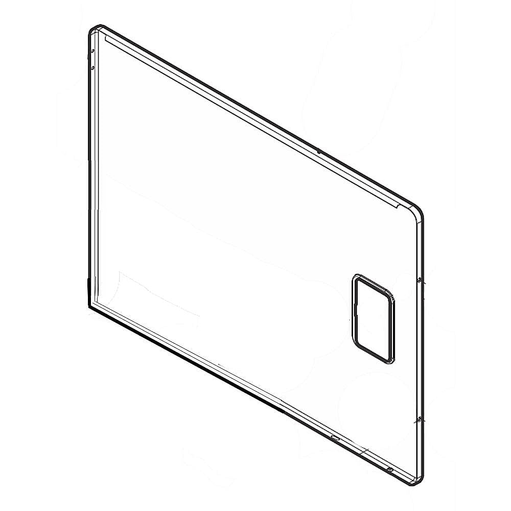 Part #137408404, Laundry Center Dryer Door Outer Panel (Titanium) / 37.50 x 28.25 x 2.25