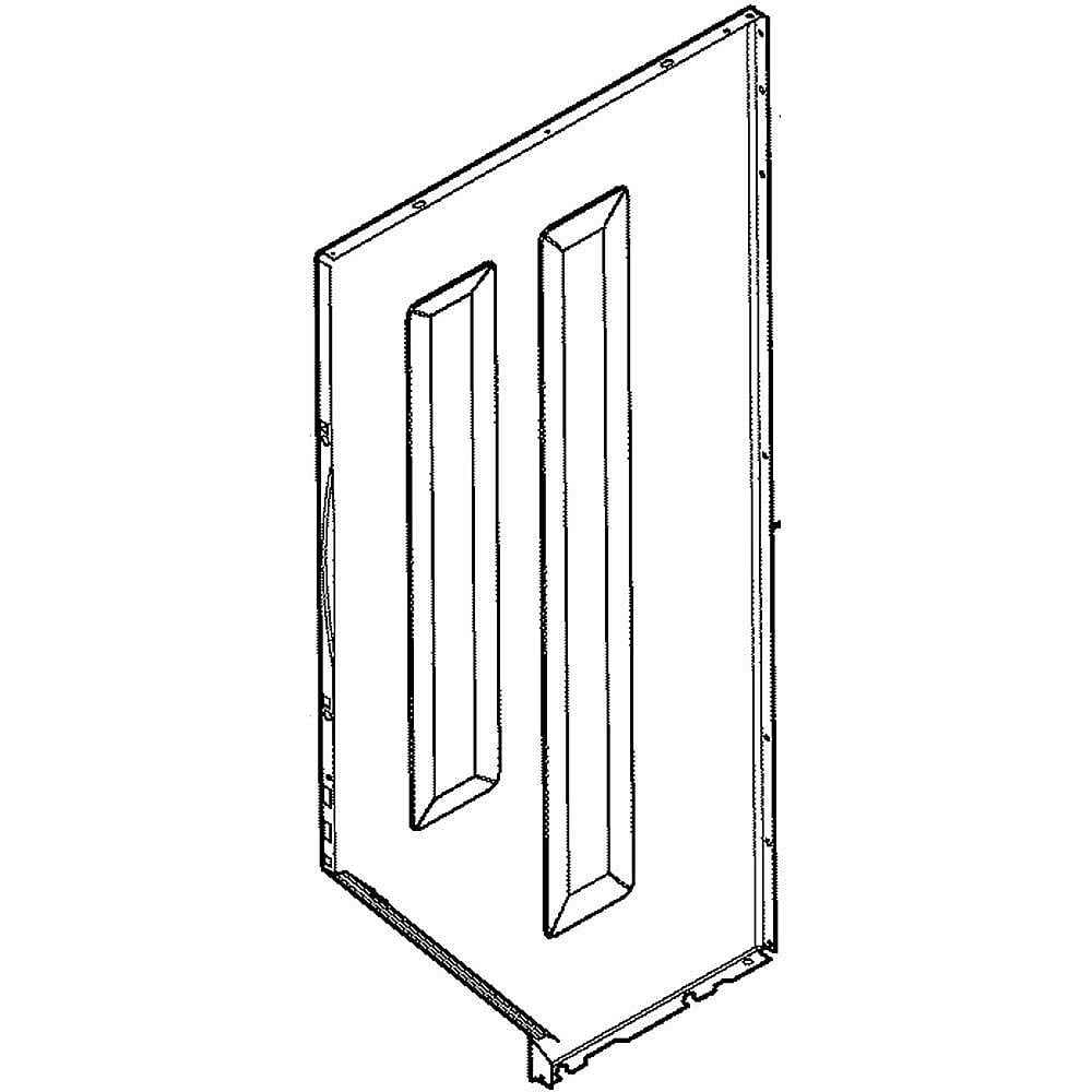 Part #137510510, Laundry Center Dryer Side Panel, Right (White) / 40.50 x 27.75 x 6.00