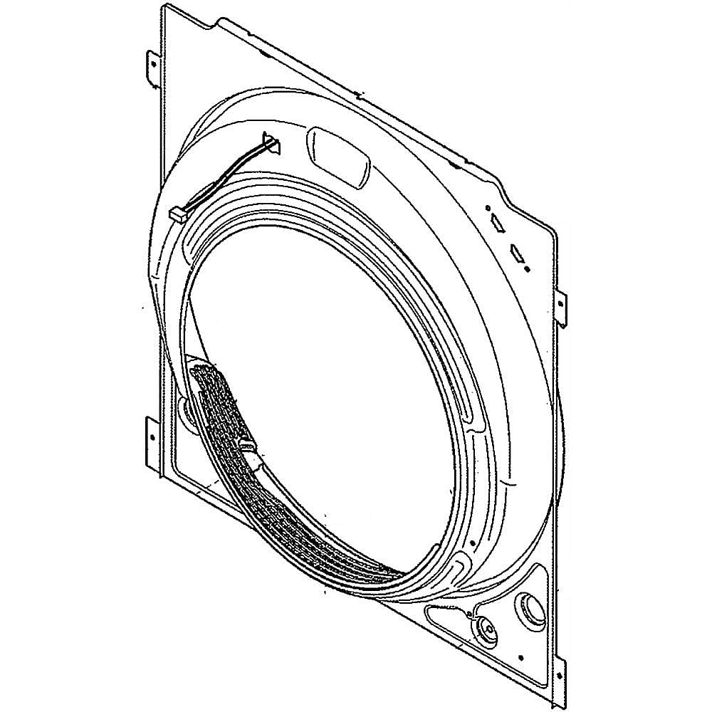 Kenmore Elite Part #137556115, Dryer Bulkhead | 28.00 x 26.50 x 4.00