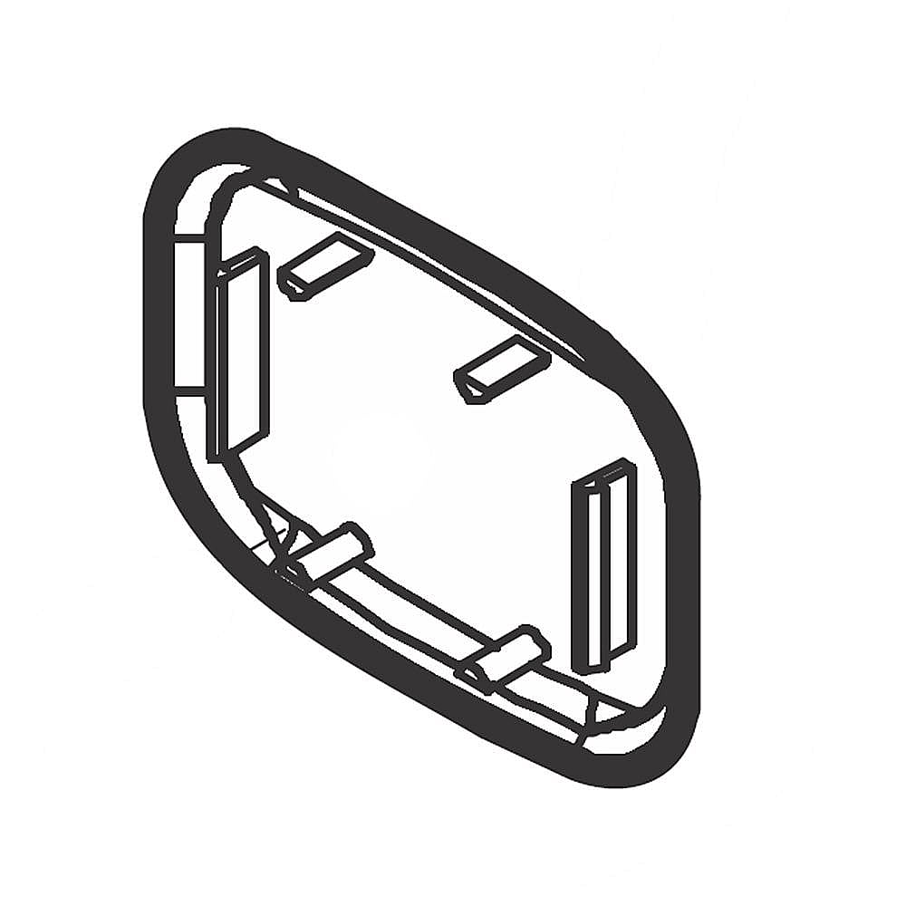 Part #137576600, Crosley Laundry Center Dryer Light Hole Plug (White) / 7.35 x 6.80 x 0.85