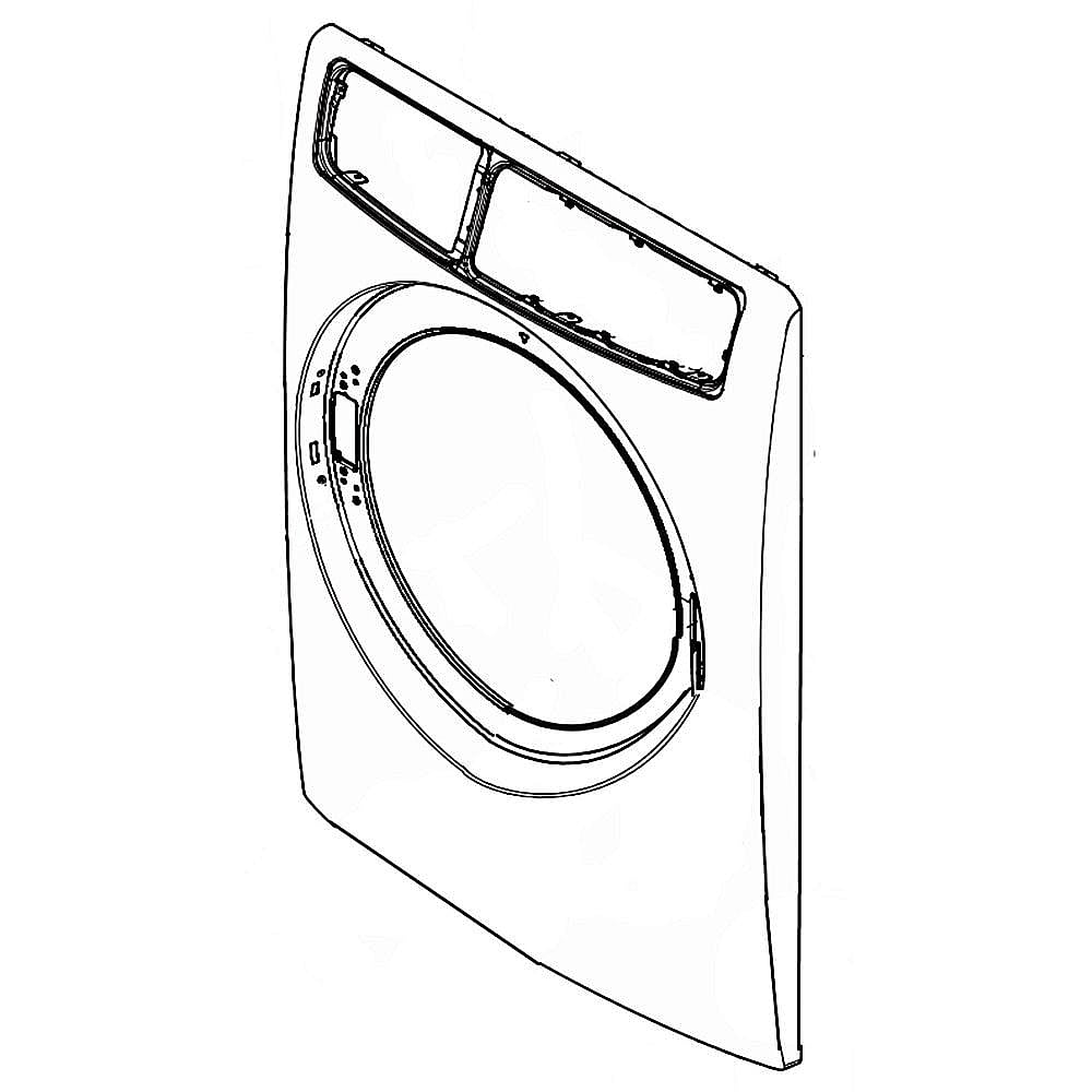 Part #5304505058, Washer Front Panel (White) / 38.25 x 28.00 x 5.75