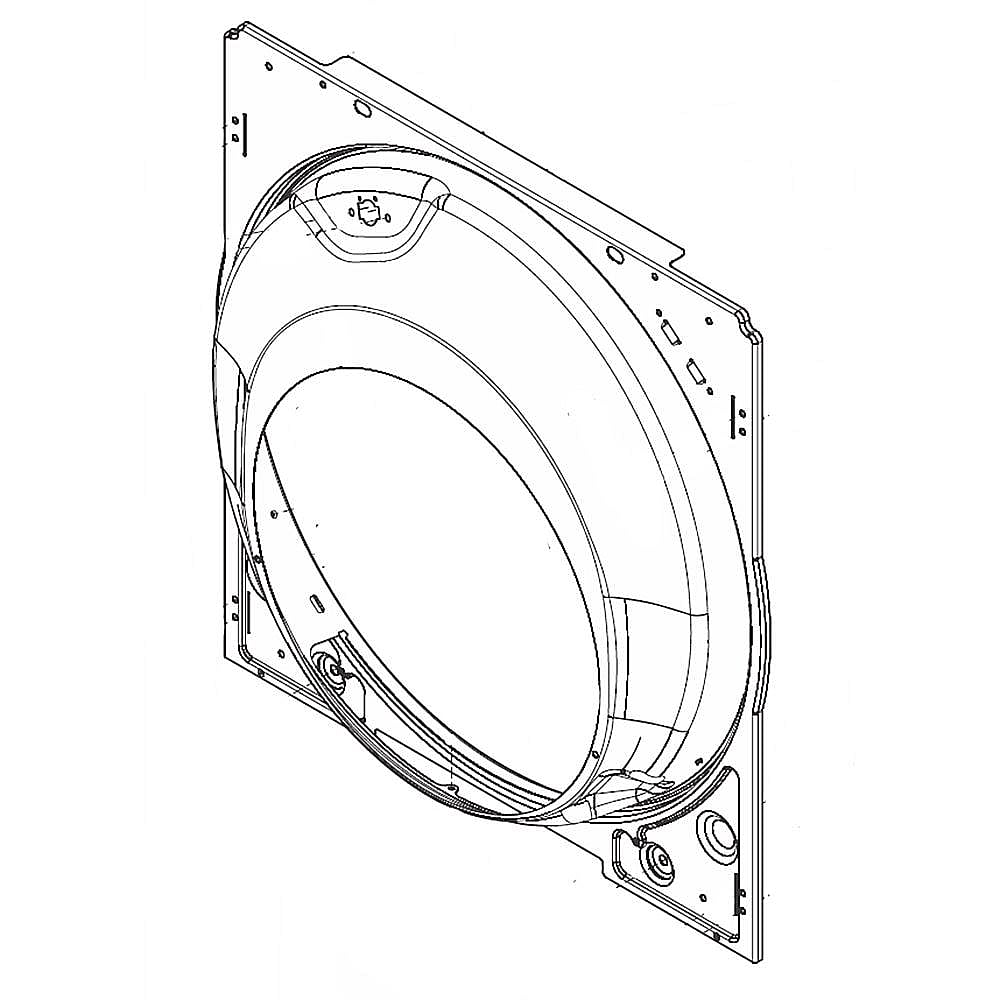 Part #5304505122, Dryer Bulkhead / 34.00 x 28.00 x 6.10