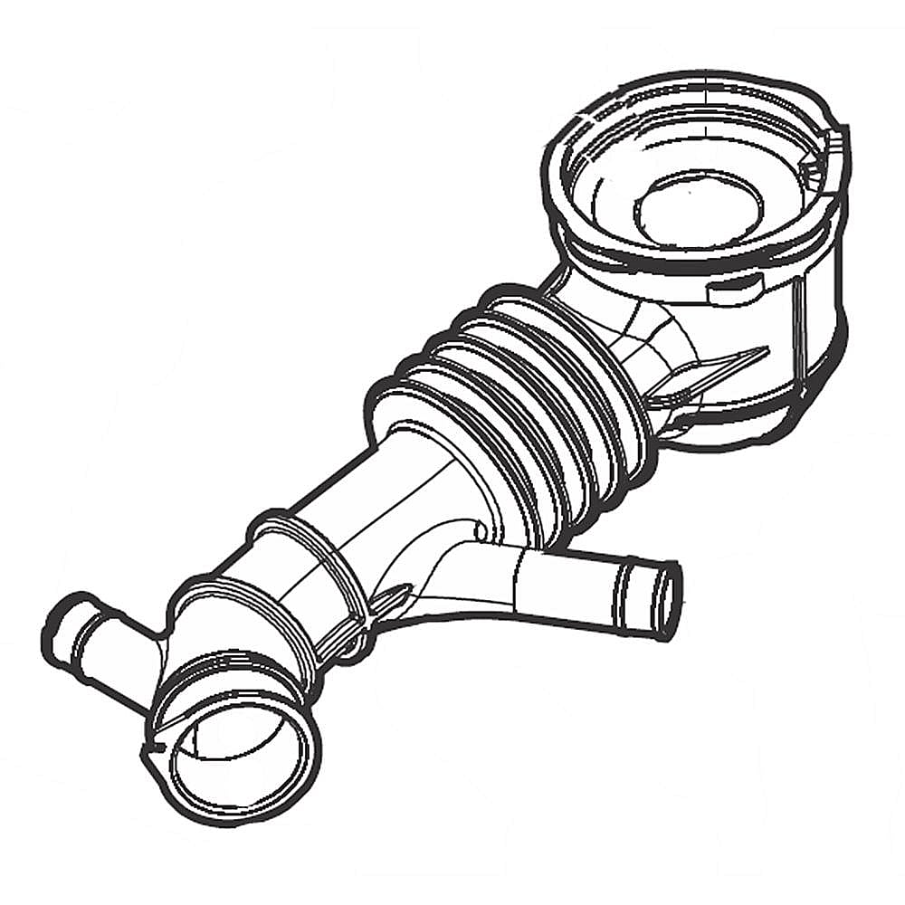 Part #5304505161, Washer Tub-To-Pump Hose / 9.90 x 7.60 x 7.30