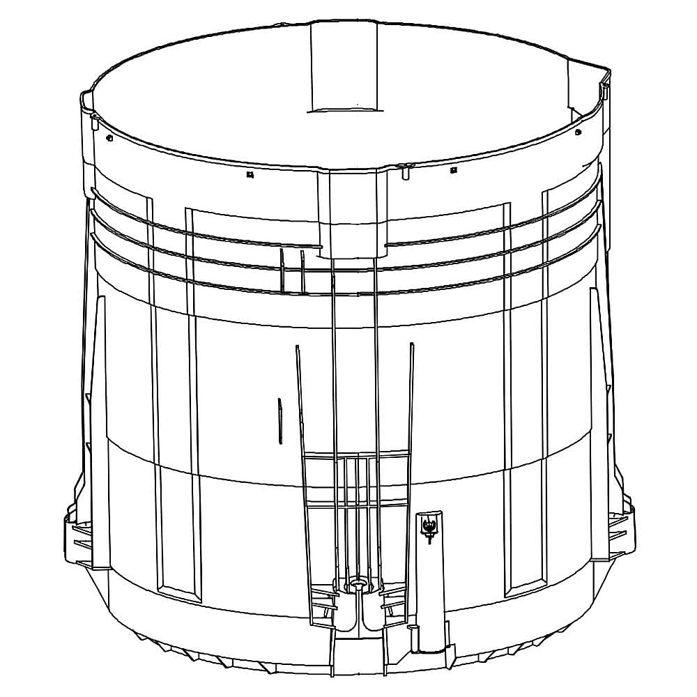 Part #5304521337, Washer Outer Tub / 27.00 x 26.75 x 23.00