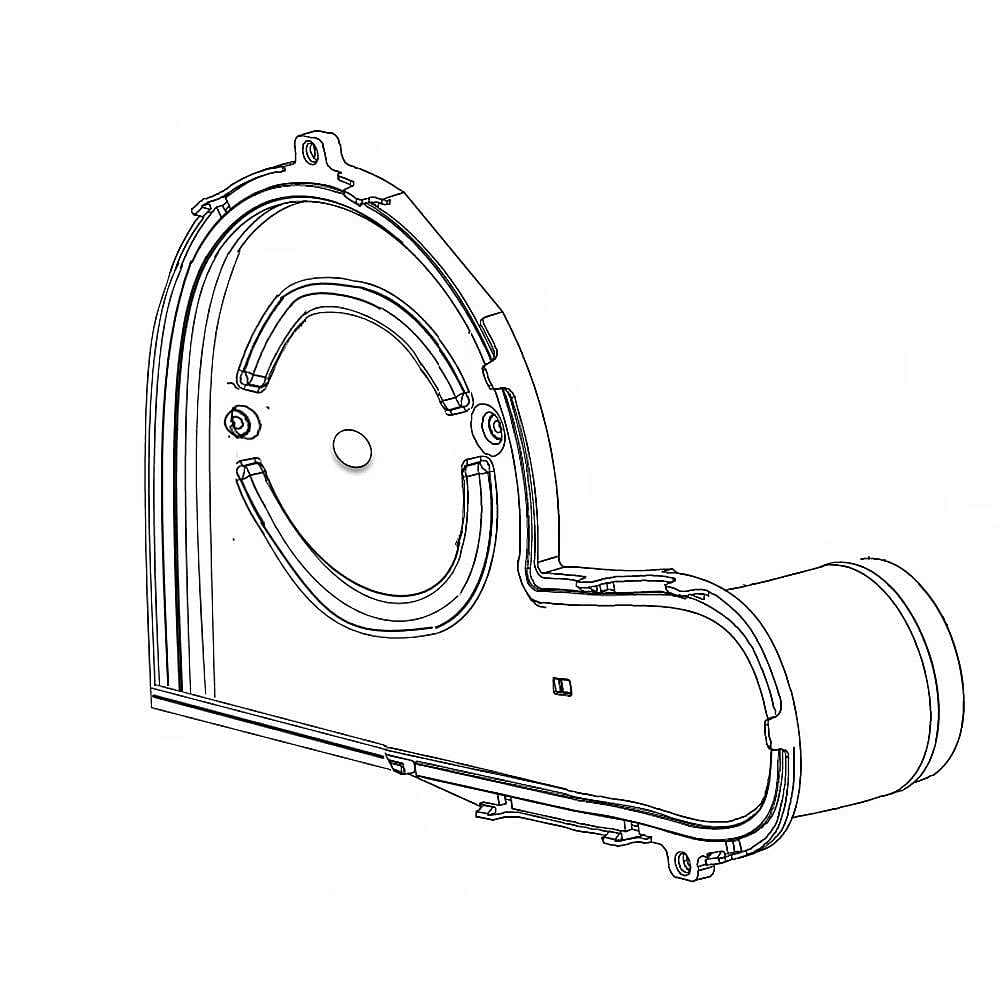 Part #5304511427, Housing, blower , rear / 16.25 x 10.20 x 4.20
