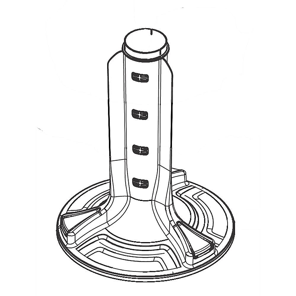 Part #5304515845, Frigidaire Laundry Center Washer Agitator / 28.10 x 24.80 x 15.90