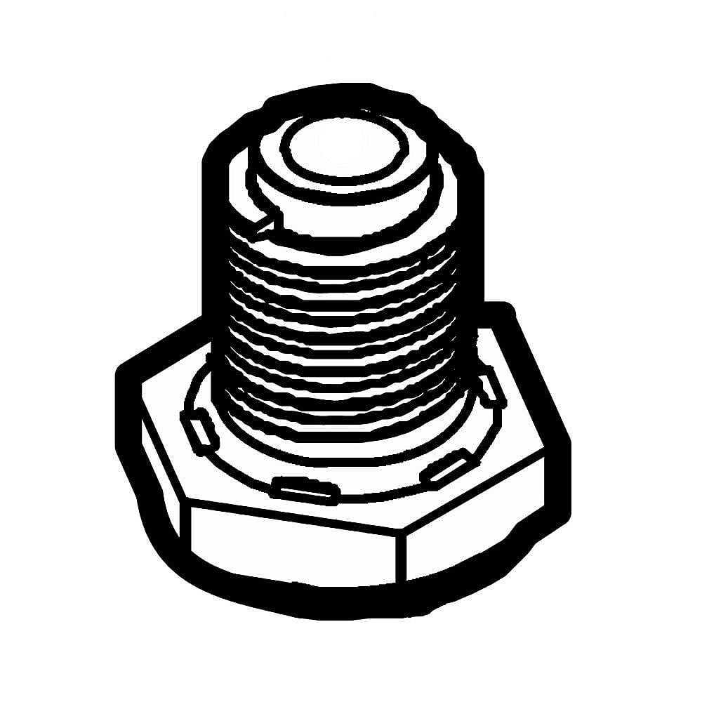 Part #5304532058, Frigidaire Laundry Center Leveling Leg (Replaces 5304520933)