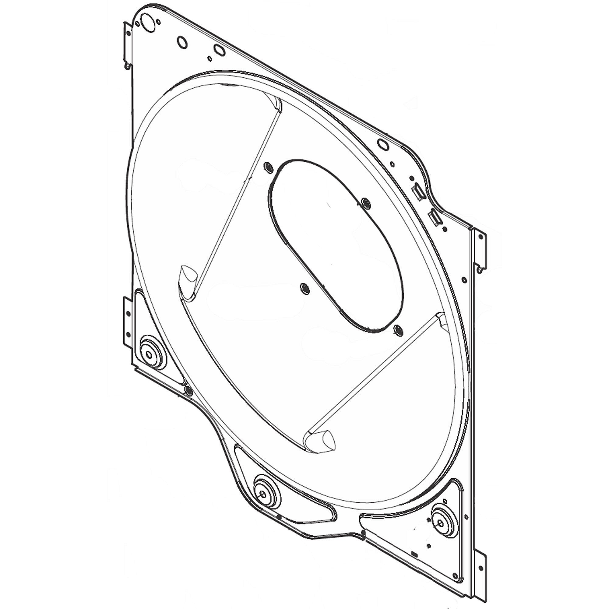Electrolux Part #5304521407, Bulkhead, panel , rear | 27.00 x 28.00 x 5.75