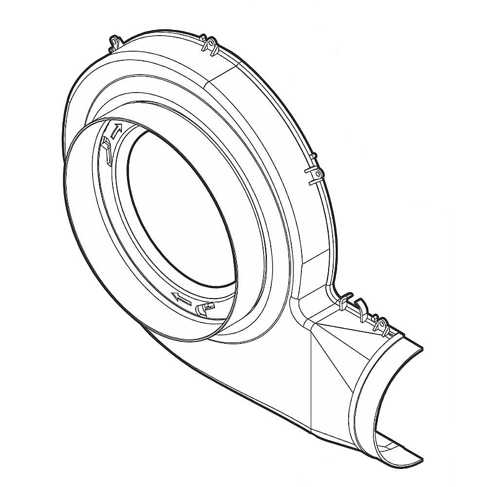 HOUSING ASSEMBLY,BLOWER ,FRONT ,W/ADAPTOR