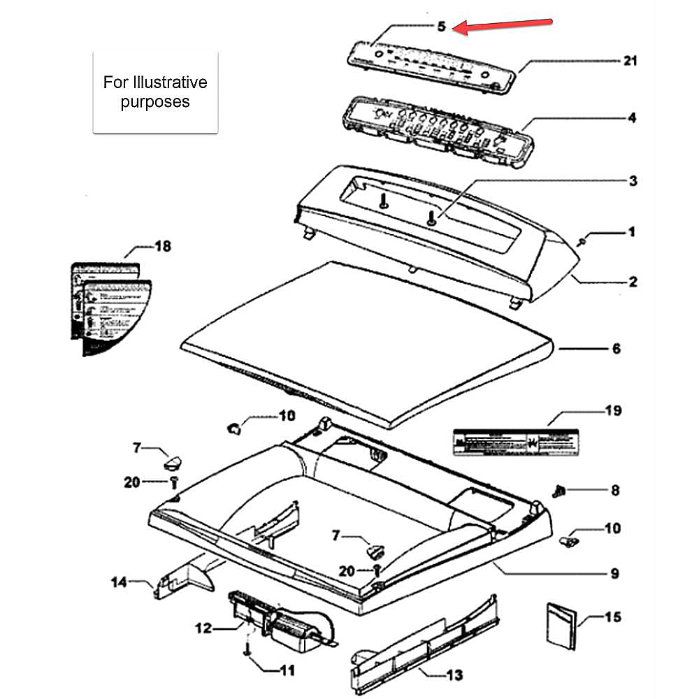 Part #395736, Fisher & Paykel Panel