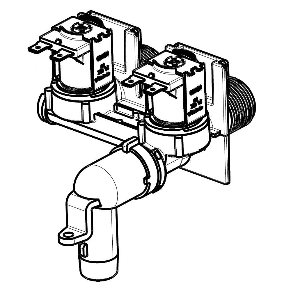 Part #424352P, Fisher & Paykel Washer Water Inlet Valve