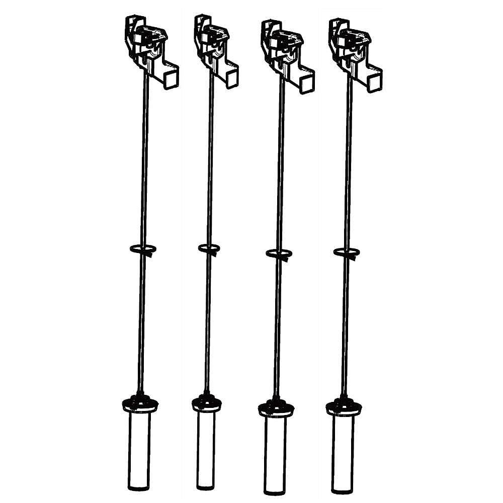 Part #424569P, Fisher & Paykel Fisher & Paykel Washer Suspension Rod Kit