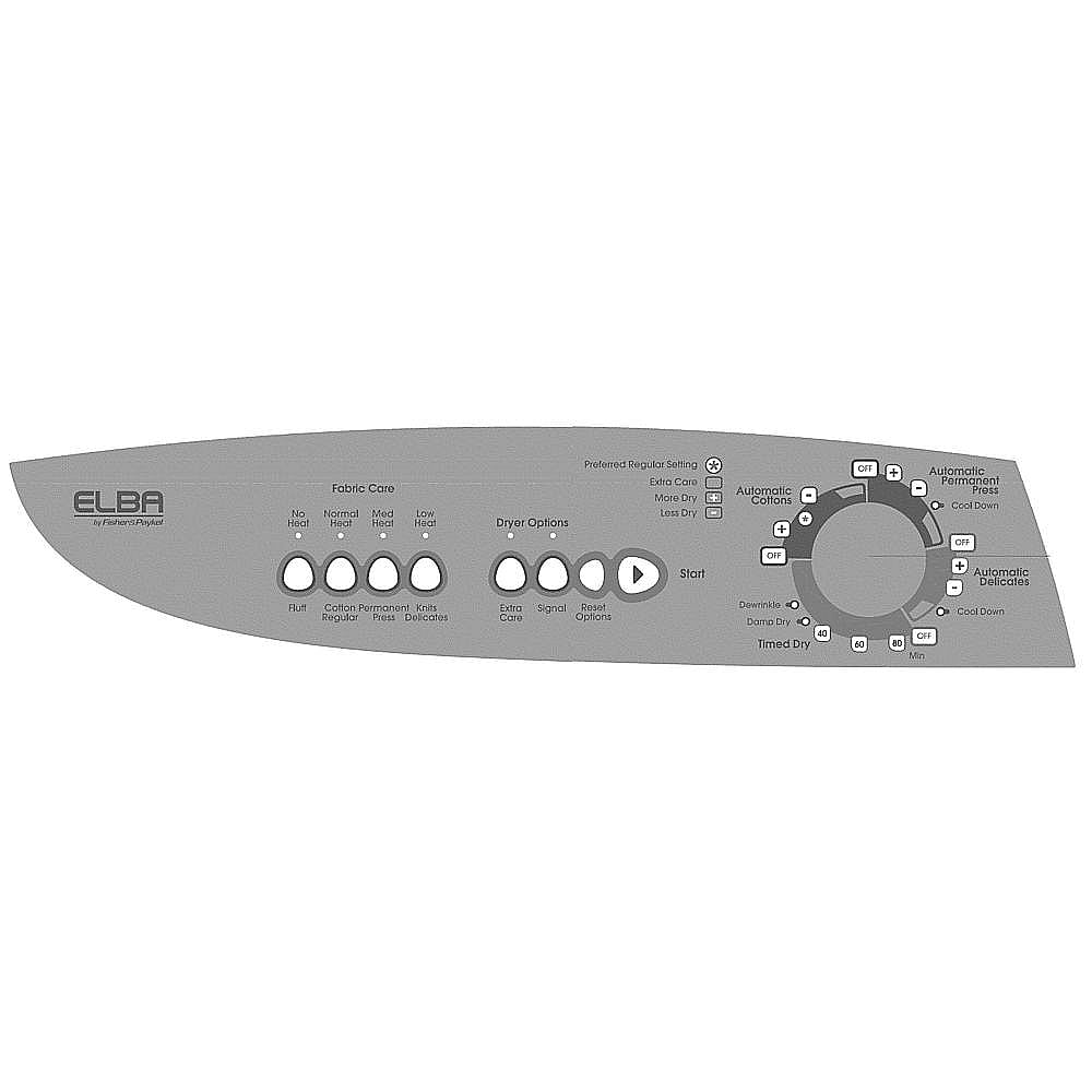 Part #we19M1627, Fisher & Paykel Touch Pad