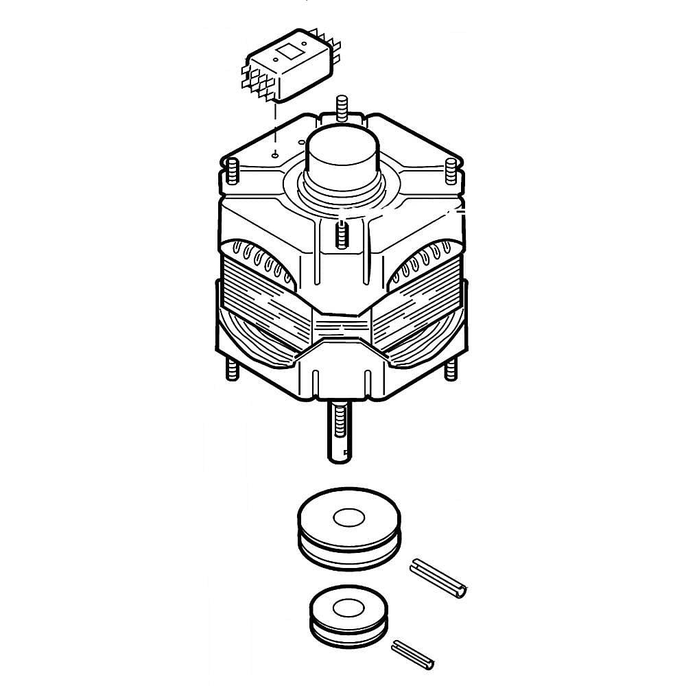 Speed Queen Part #27658P, Motor