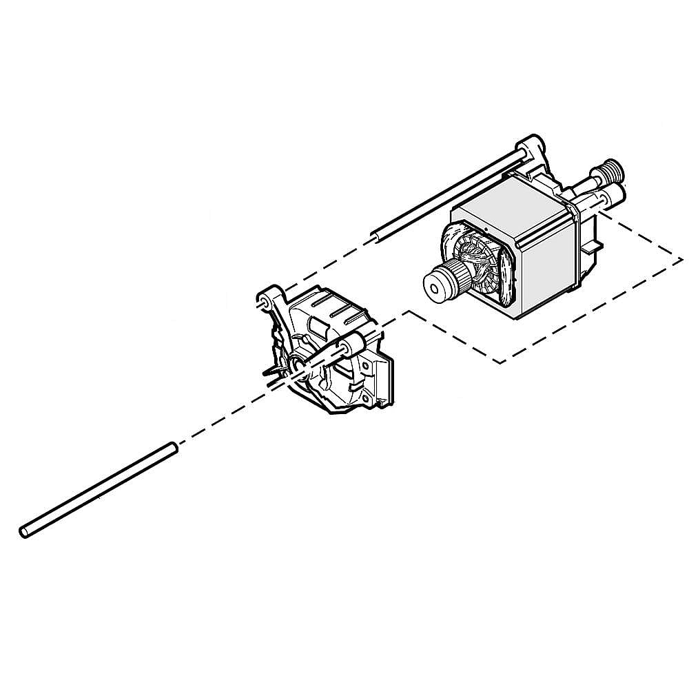 Speed Queen Part #685639P, Motor | 16.10 x 13.10 x 10.00