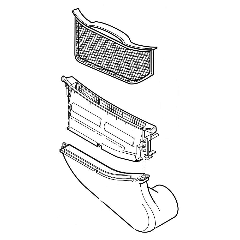 Photo of Speed Queen Part #750P3, Air Duct & Liner from Repair Parts Direct