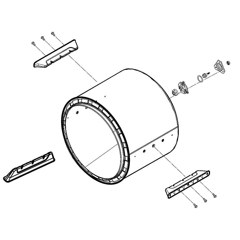 Part #3045El1003Y, Tub Assy, dru