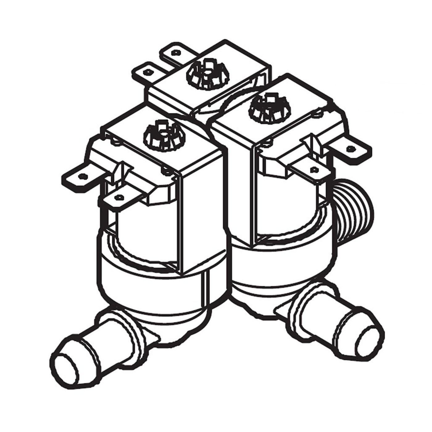 Washer Hot Water Inlet Valve 5220FR2075P parts Sears PartsDirect