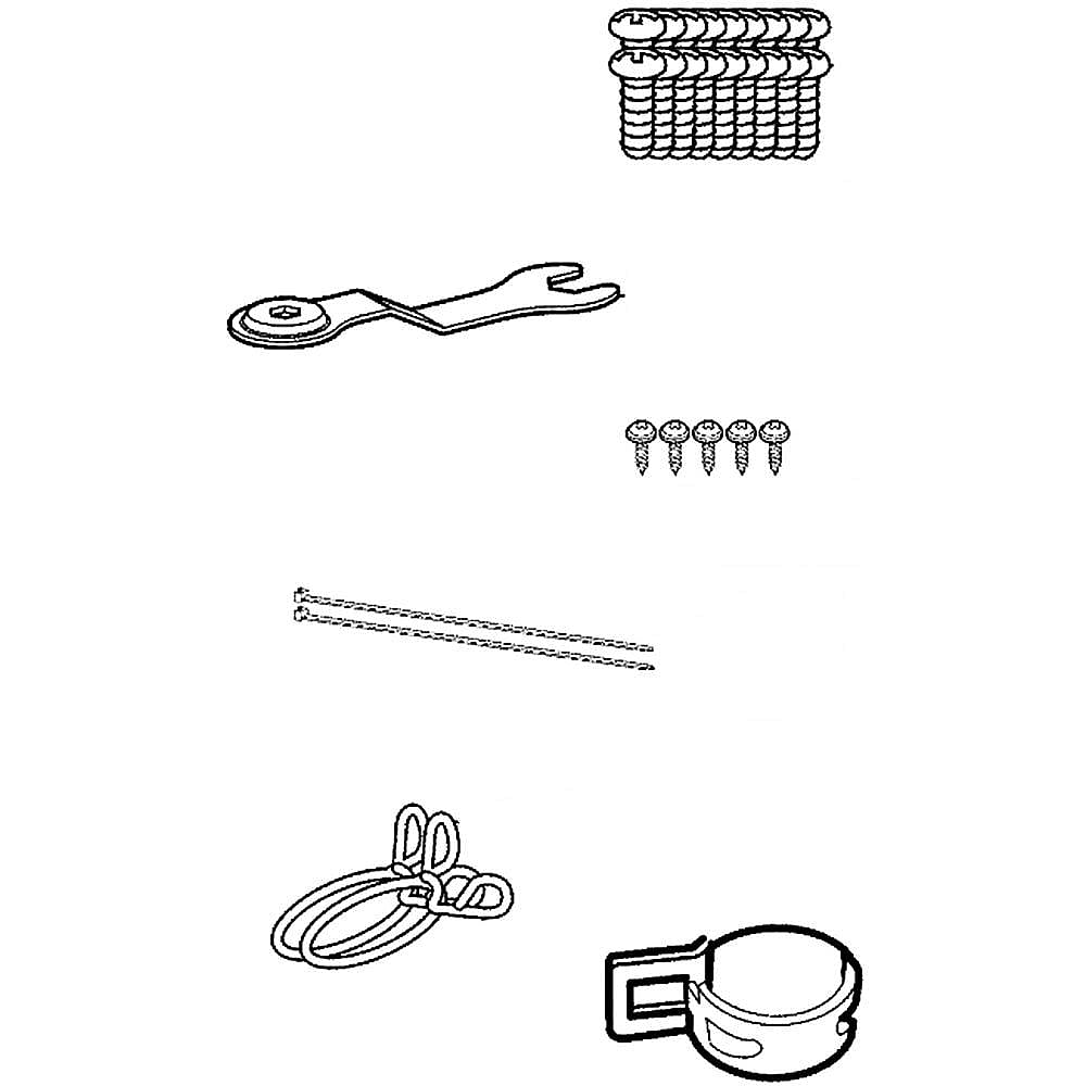 Washer Installation Hardware Kit