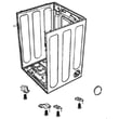 Dryer Cabinet Assembly for LG DLE2301R - Part ABJ34559231