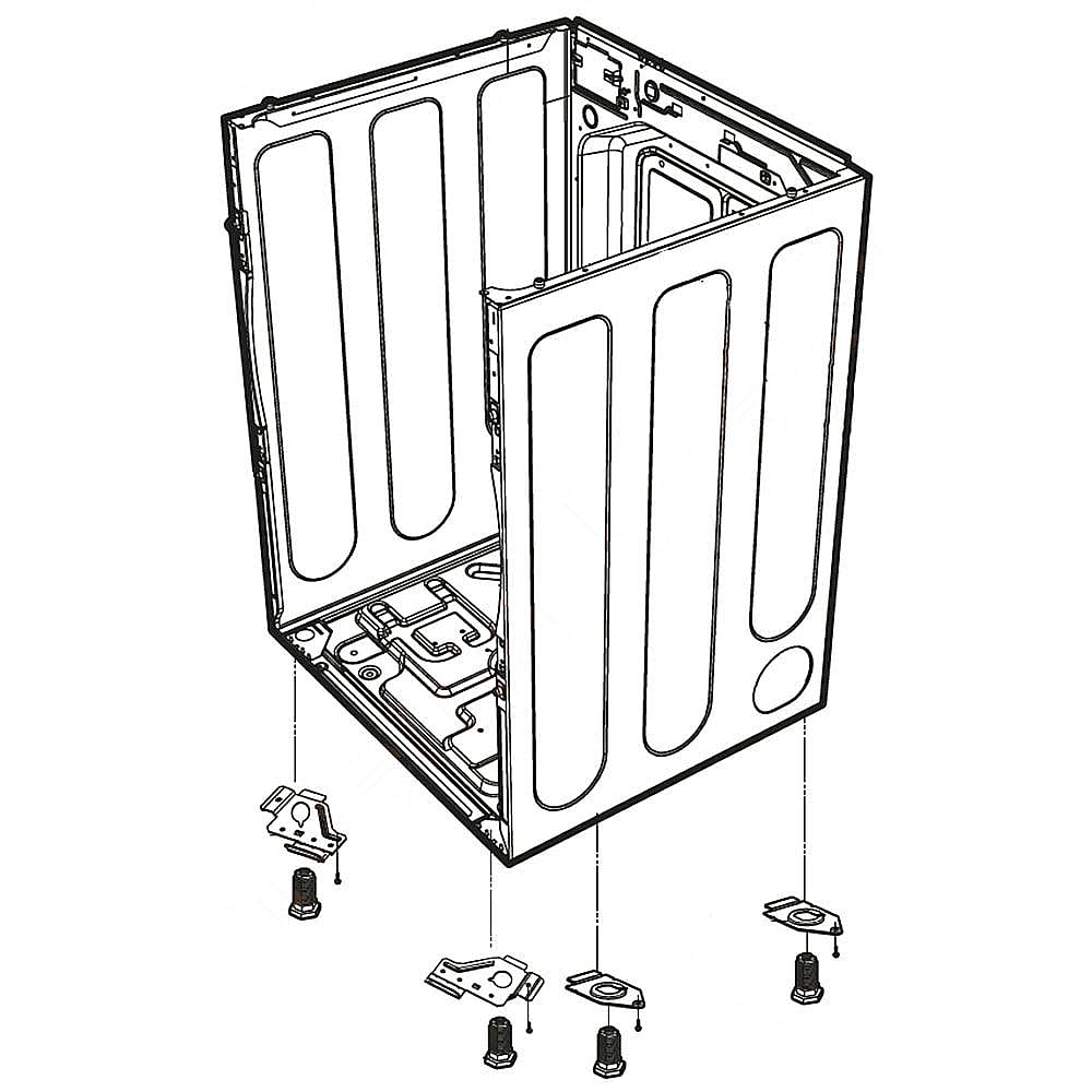 Part #abj34559252, Dryer Cabinet Assembly
