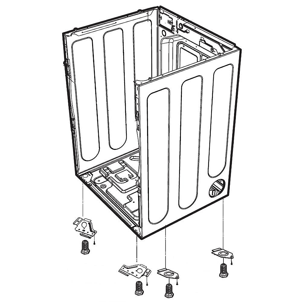 Part #abj34640605, Kenmore Elite Cabinet Assembly