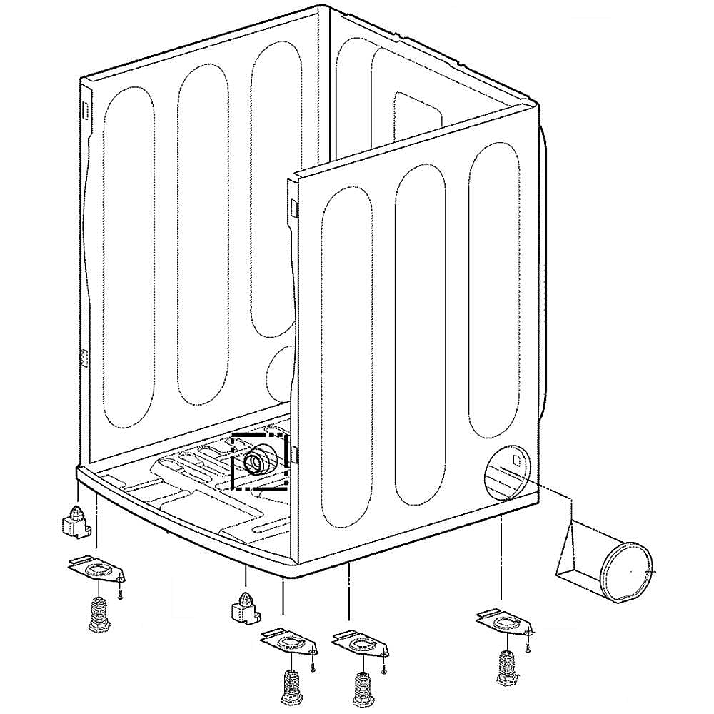 Part #abj73928201, Cabinet Assembly