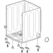 Lg Dryer Cabinet Base And Leg Assembly for Kenmore Elite 79661553610 - Part ABJ73928221