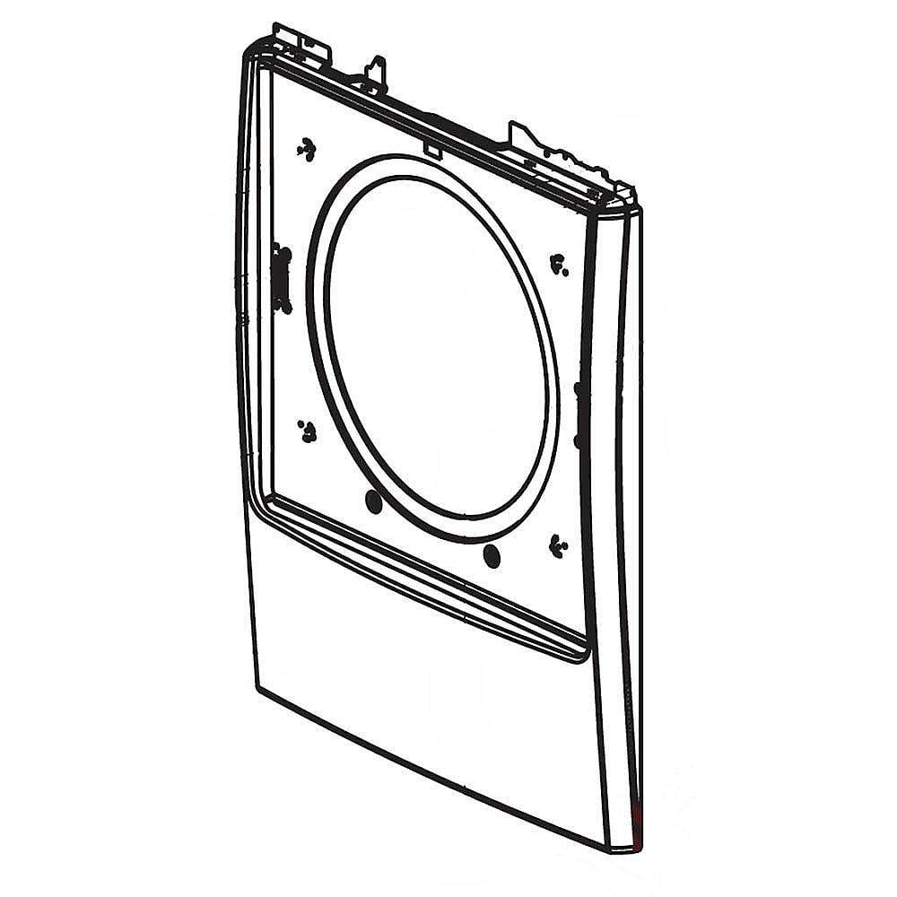 Part #acq86385101, Dryer Front Panel