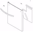 Dishwasher Door Outer Panel Assembly for LG LDTS5552S/00 - Part ACQ88048212