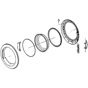 Dryer Door Assembly ADC55944501