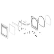 Dryer Door Assembly for LG DLE7300VE/00 - Part ADC74129528