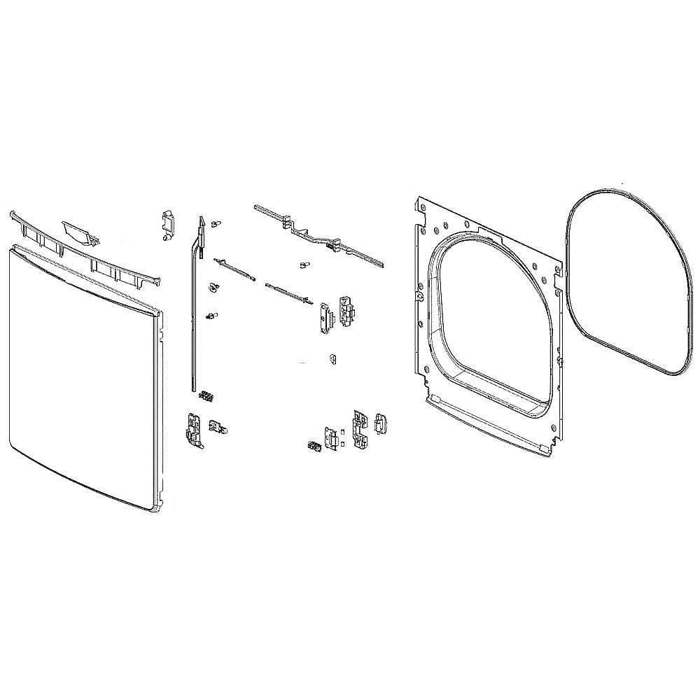 Dryer Door Assembly