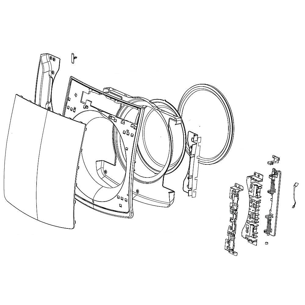 Part #adc75446401, Dryer Door Assembly
