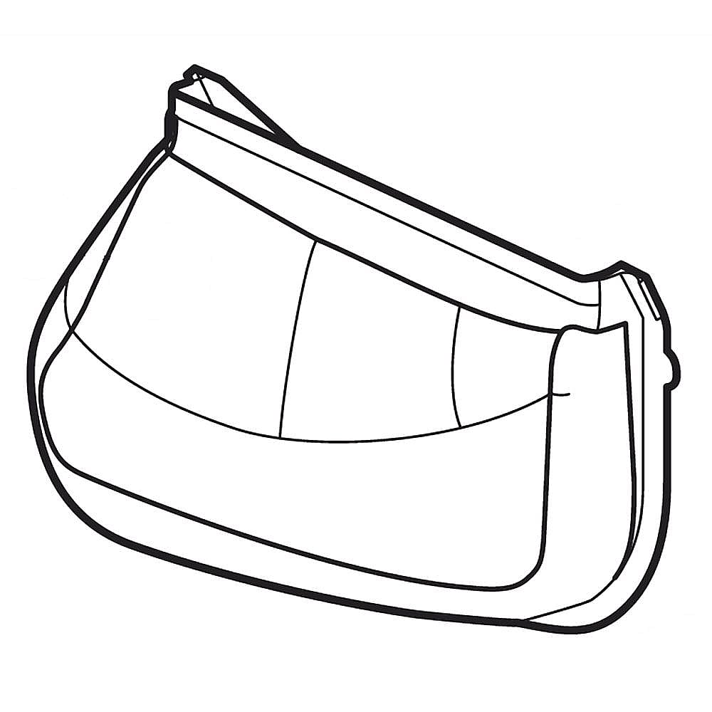 Part #adj73372401, Dryer Lint Duct / 24.38 x 18.50 x 7.75