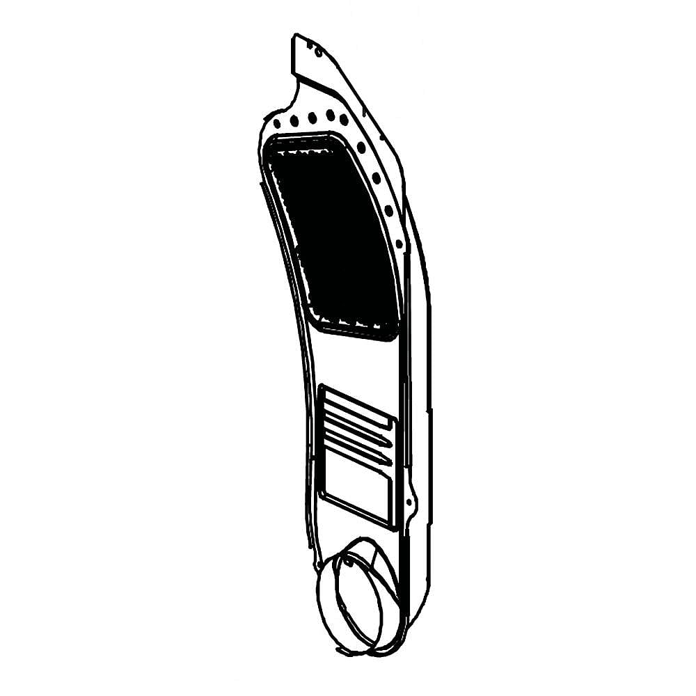 Part #adj73392902, Dryer Heat Duct / 34.50 x 22.00 x 8.50