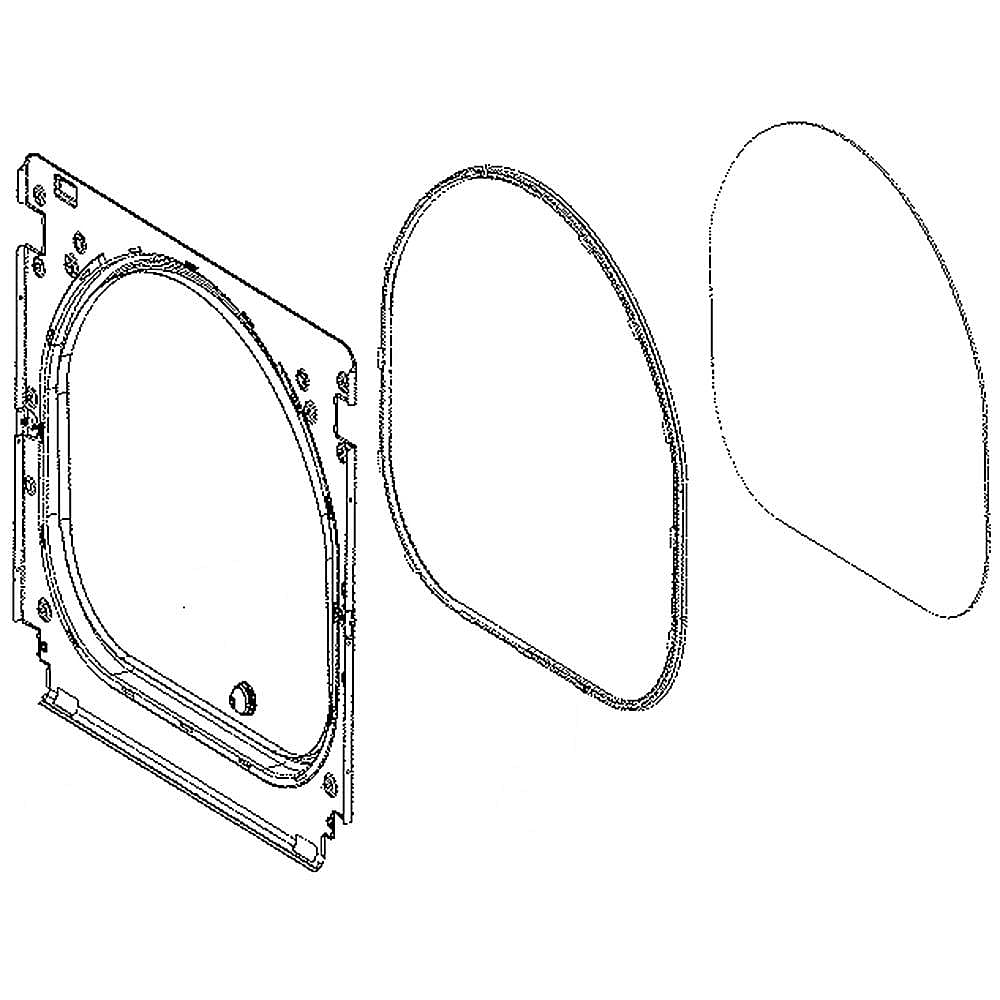 Part #adv74568803, Dryer Door Inner Frame