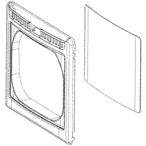 Dryer Door Outer Panel Assembly ADV74568905