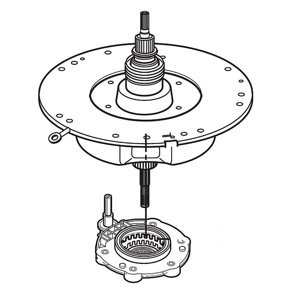 Washer Drive Shaft and Shifter Assembly (replaces 3661EA1009J)