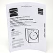 Washer Owner's Manual for Kenmore 79640311900 - Part AFN75111828