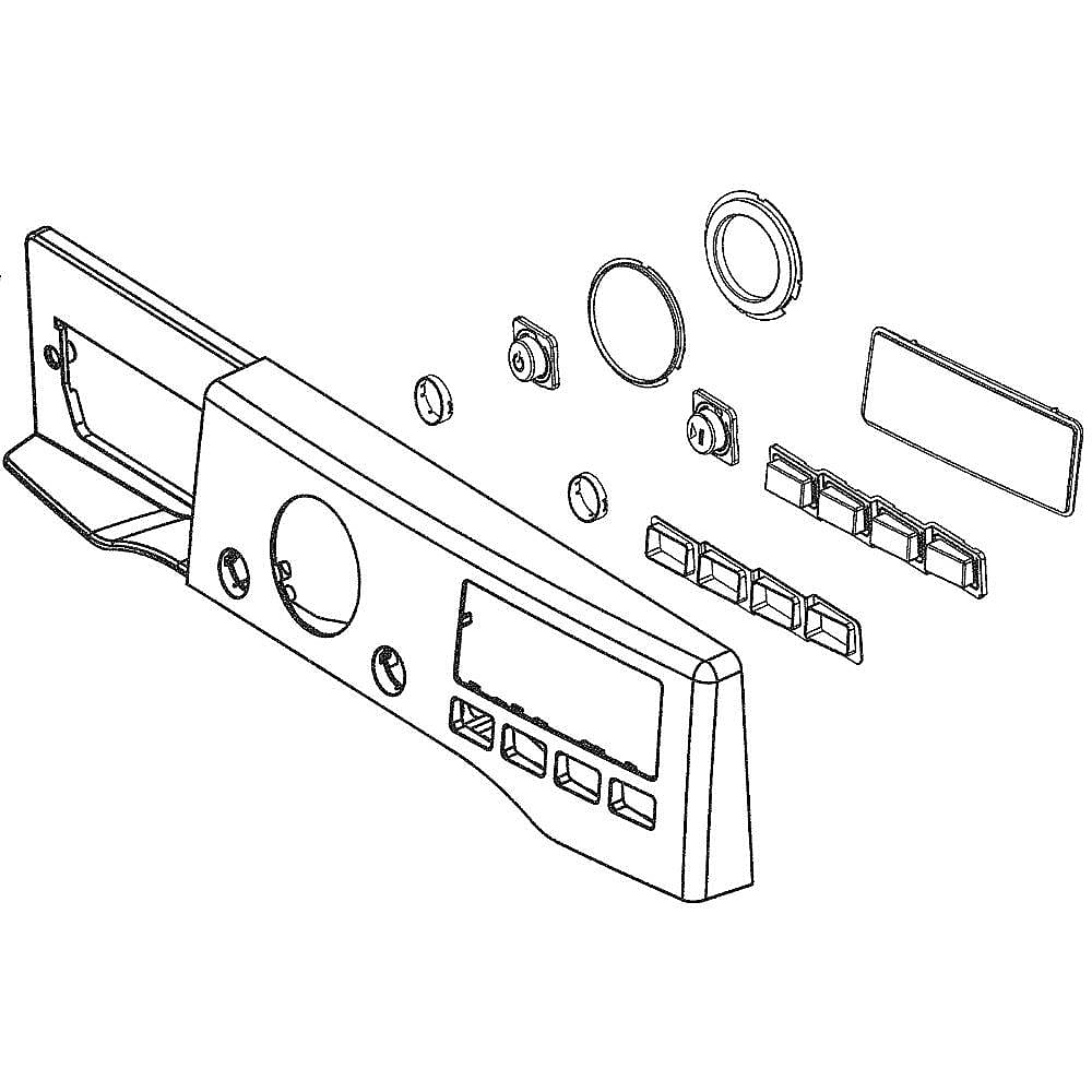Part #agl32761640, Dryer Control Panel Assembly