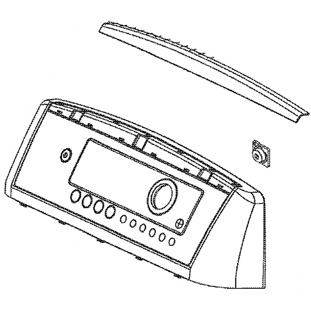 Part #agl72929721, Dryer Console Control Panel