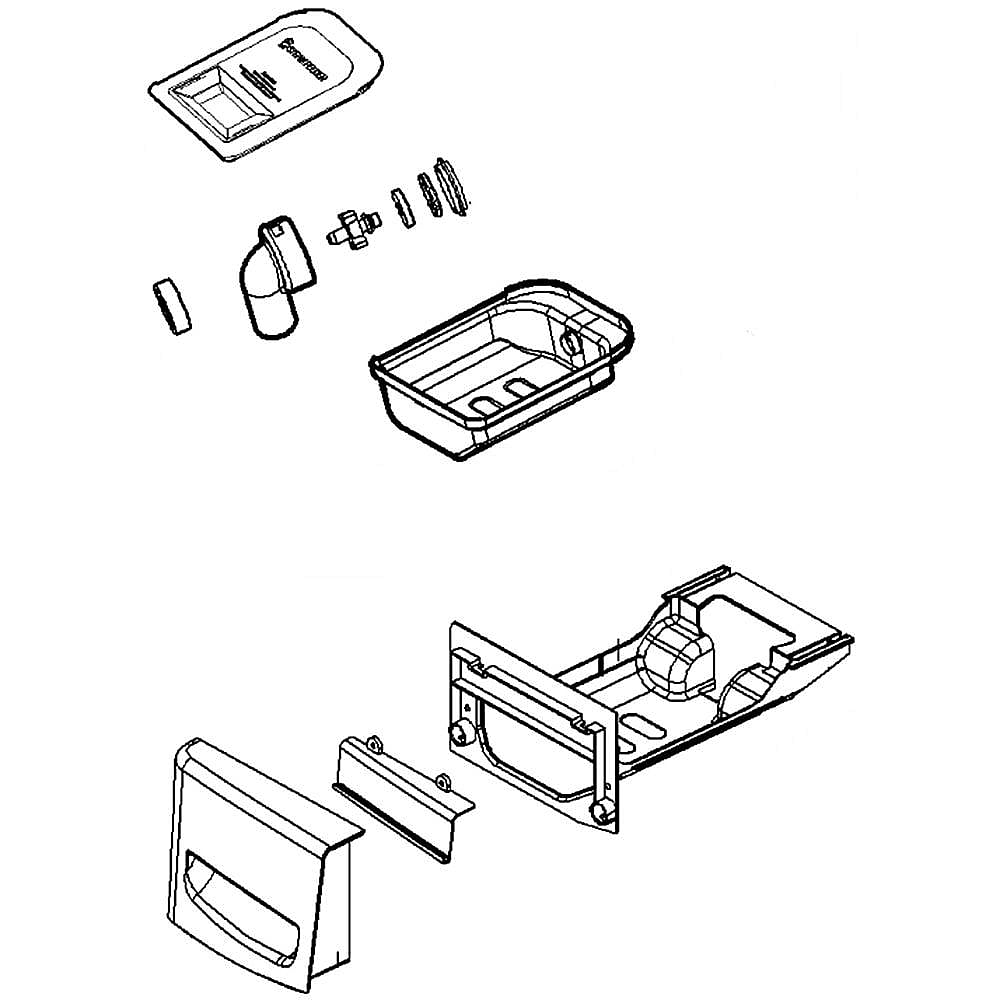 Kenmore Elite Part #agl72941903, Dryer Water Tank Drawer Assembly