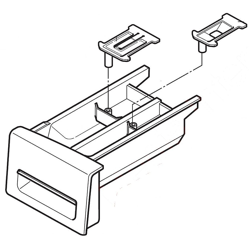 Washer Dispenser Drawer Assembly (White)