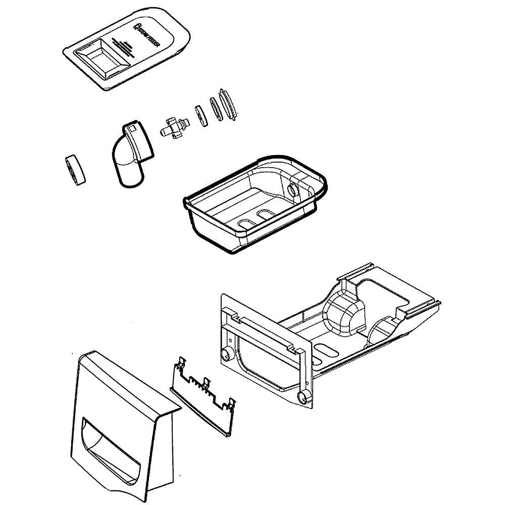 Photo of Part #agl73852601, Dryer Panel Assembly from Repair Parts Direct