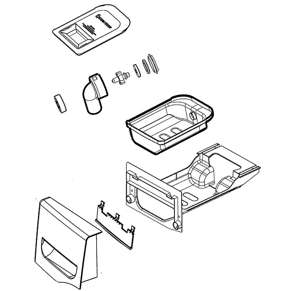 Dryer Water Tank Drawer Assembly (Stainless)