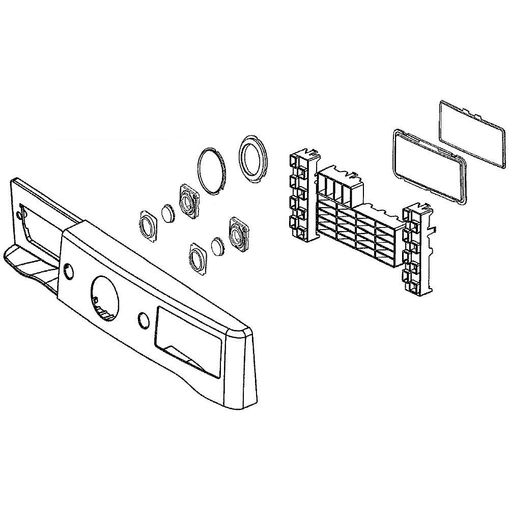 LG Part #agl73954403, Dryer Control Panel Assembly | 31.60 x 16.80 x 8.80